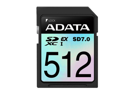 ADATA SDXC karta 512GB Extreme, PCIe Gen3, UHS-I, C10, V30, (R:800/W:700 MB/s)