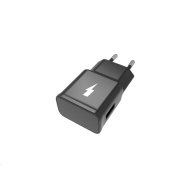 WG - Síťová nabíječka Fast 1x USB-A, Quick Charge 3.0, 5V-9V-12V, black