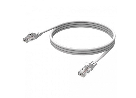 WG - Síťový ethernetový kabel RJ45 (male) to RJ45 (male) / CAT-6 / 5m / white