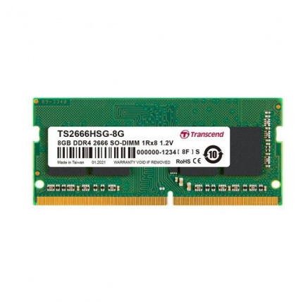 TRANSCEND SODIMM DDR4 8GB 2666MHz 1Rx16 1Gx16 CL19 1.2V TRANSCEND SODIMM DDR4 8GB 2666MHz 1Rx16 1Gx16 CL19 1.2V