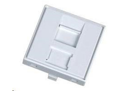 Modul neosazený 1x RJ45, 45x45 mm s prachovkou