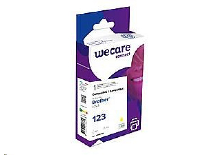 WECARE ARMOR cartridge pro BROTHER, DCP J4110DW, MFC J4310, 4410, 4510DW, 10ml, počet str. 600, žlutá