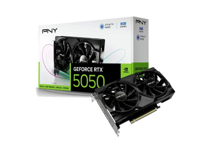 PNY VGA Nvidia GeForce RTX 5050 8GB Dual Fan, RTX 5050, 8GB GDDR6, 3xDP, 1xHDMI