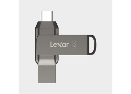 Lexar JumpDrive Dual Drive D400 Type-C/Type-C & Type-A, up to 130MB/s read (USB 3.1) 128GB Lexar JumpDrive Dual Drive D400 Type-C/Type-C & Type-A, up to 130MB/s read (USB 3.1) 128GB