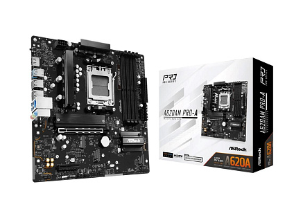 ASRock MB Sc AM5 A620AM PRO-A, AMD A620A, 4xDDR5, 1xHDMI