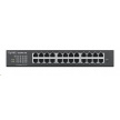 Zyxel GS1900-24E 24-port Desktop Gigabit Web Smart switch: 24x Gigabit metal, IPv6, 802.3az (Green), fanless, rack kit