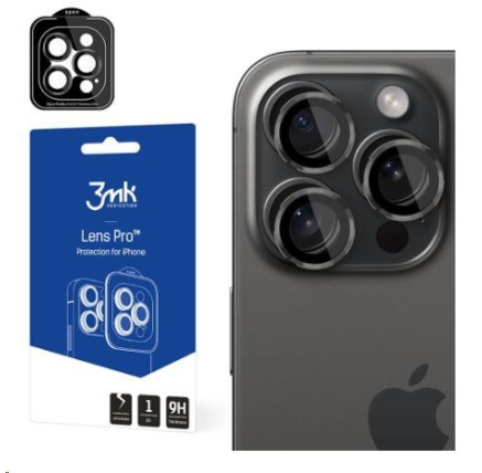 3mk Lens Protection Pro pro Apple iPhone 15 Pro, Graphite 3mk Lens Protection Pro pro Apple iPhone 15 Pro, Graphite
