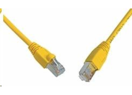 Solarix Patch kabel CAT6 SFTP PVC 0,5m žlutý snag-proof C6-315YE-0,5MB