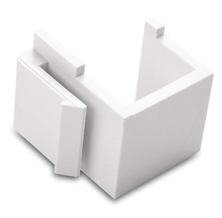 Záslepka do modulárního patch panelu, bílá - 10ks