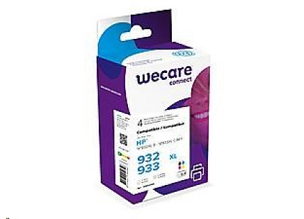 WECARE ARMOR cartridge pro HP Officejet 6100, 6600 (K10306W4), černá/black+1C+1M+1Y/HC, 3x12ml, 1x30