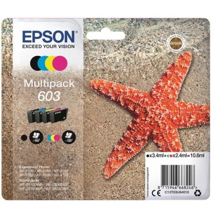 EPSON ink Multipack "Hvězdice" 4-colours 603 Ink EPSON ink Multipack "Hvězdice" 4-colours 603 Ink