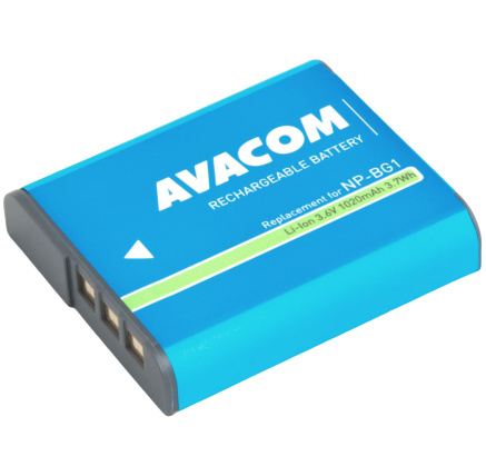 AVACOM náhradní baterie Sony NP-BG1N, NP-FG1 Li-Ion 3.6V 1020mAh 3.7Wh AVACOM náhradní baterie Sony NP-BG1N, NP-FG1 Li-Ion 3.6V 1020mAh 3.7Wh