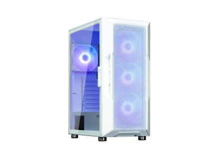 ZALMAN case I3 NEO, Mid Tower, ATX, 2xUSB 3.0, 1xUSB 2.0, 4x 120mm ARGB Fan, bílá