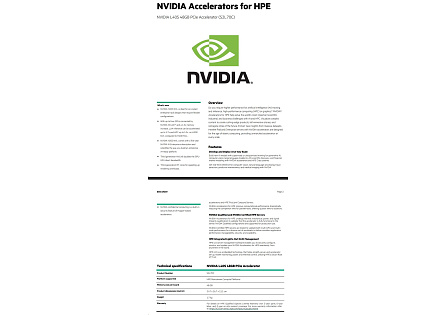 NVIDIA L40S 48GB PCIe Accelerator for HPE