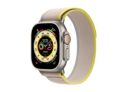 COTECi W97 Ultra Wild Trail Band for Apple Watch 38 / 40 / 41mm Yellow with Beige