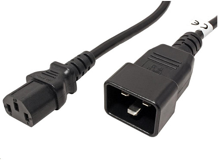 PREMIUMCORD Kabel síťový propojovací 230V 10A 2m, konektory IEC 320 C13 - IEC 320 C20 PREMIUMCORD Kabel síťový propojovací 230V 10A 2m, konektory IEC 320 C13 - IEC 320 C20
