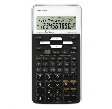 SHARP kalkulačka - EL531THWH - bílá - box