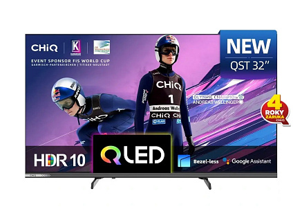 CHiQ L32QST TV 32", QLED, Full HD, Google TV, Frameless, Dolby Audio, dbx-tv, HDR 10 CHiQ L32QST TV 32", QLED, Full HD, Google TV, Frameless, Dolby Audio, dbx-tv, HDR 10