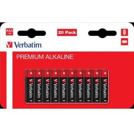 VERBATIM Alkalická Baterie AAA 20 Pack / LR03