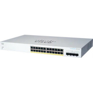 Cisco switch CBS220-24P-4X (24xGbE,4xSFP+,24xPoE+,195W)