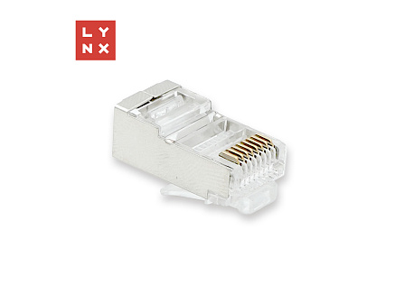 LYNX konektor STP Cat5e, 50µ, 100ks
