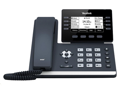 Yealink SIP-T53 IP telefon, 2,8" 320x240 LCD, 8 prog tl.,2x10/100/1000, PoE,12xSIP, 1xUSB,bez adaptéru Yealink SIP-T53 IP telefon, 2,8" 320x240 LCD, 8 prog tl.,2x10/100/1000, PoE,12xSIP, 1xUSB,bez adaptéru