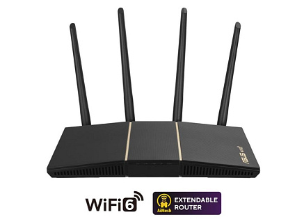 ASUS RT-AX57 (AX3000) WiFi 6 Extendable Router, AiMesh