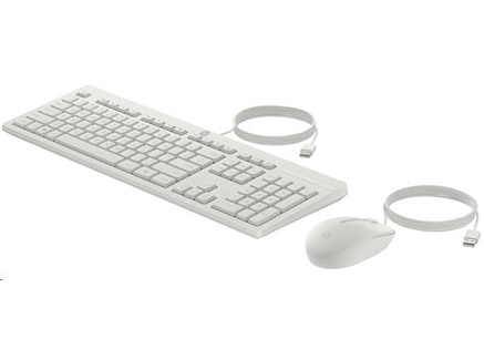 HP 225 Wired Mouse and Keyboard Combo G2 - White English