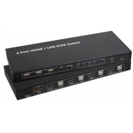 Přepínač KVM SpeaKa Professional 4 porty, HDMI