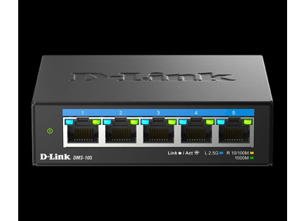 D-Link DMS-105/E 5-Port Multi-Gigabit Unmanaged Switch