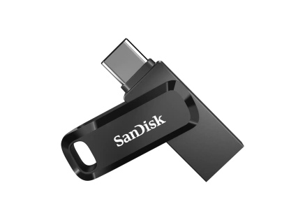 SanDisk Flash Disk 64GB Ultra Dual Drive Go, USB-C 3.2, Černá
