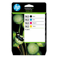 HP 963 CMYK Original Ink Cartridge 4-Pack (700 / 700 / 700 / 1,000 pages)