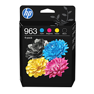 HP 963 CMYK Original Ink Cartridge 4-Pack (700 / 700 / 700 / 1,000 pages)