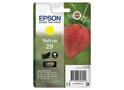 EPSON ink bar Singlepack "Jahoda" Yellow 29 Claria Home Ink