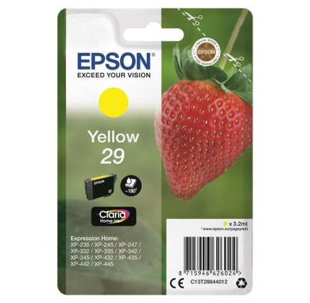 EPSON ink bar Singlepack "Jahoda" Yellow 29 Claria Home Ink