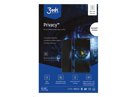 3mk All-Safe - AIO fólie BH Privacy Dry & Wet Fitting Phone, 5 ks