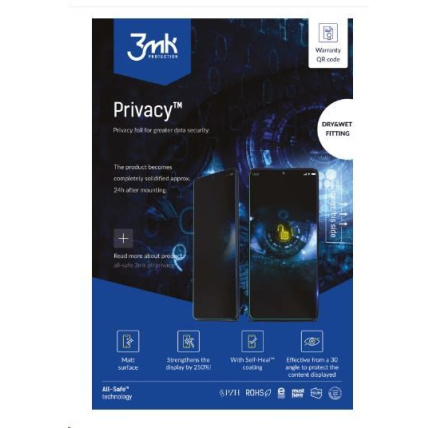 3mk All-Safe - AIO fólie BH Privacy Dry & Wet Fitting Phone, 5 ks 3mk All-Safe - AIO fólie BH Privacy Dry & Wet Fitting Phone, 5 ks