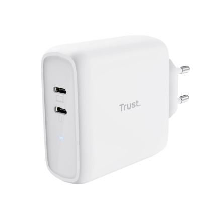 TRUST nabíječka MAXO 65W, 2x USB-C, bílá TRUST nabíječka MAXO 65W, 2x USB-C, bílá
