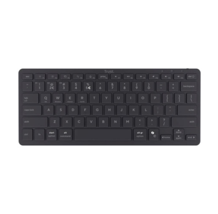 TRUST Klávesnice Nado II, Membránová, Bezdrátová, černá