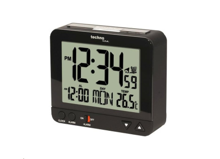 TechnoLine WT 195 - digitální budík černý s teploměrem TechnoLine WT 195 - digitální budík černý s teploměrem