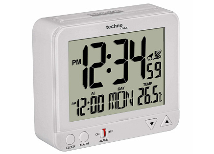 TechnoLine WT 195W - digitální budík bílý s teploměrem TechnoLine WT 195W - digitální budík bílý s teploměrem