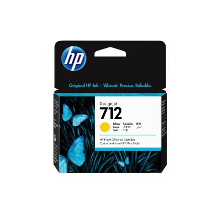 HP 712 29-ml Yellow DesignJet Ink Cartridge HP 712 29-ml Yellow DesignJet Ink Cartridge