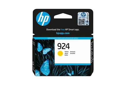 HP 924 Yellow Original Ink Cartridge (400 pages)
