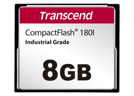 TRANSCEND CompactFlash Card CF180I, 8GB, SLC mode WD-15, Wide Temp. TRANSCEND CompactFlash Card CF180I, 8GB, SLC mode WD-15, Wide Temp.