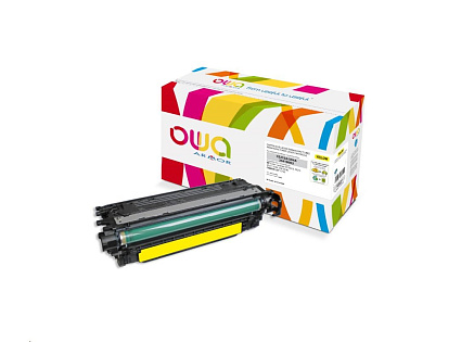 OWA Armor toner pro HP Color Laserjet CP3525, 7000 Stran, CE252A, žlutá/yellow