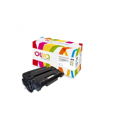 OWA Armor toner pro HP Laserjet P3015, Ese 500 MFP M525, Pro M521, 6000 Stran, CE255A, černá/black OWA Armor toner pro HP Laserjet P3015, Ese 500 MFP M525, Pro M521, 6000 Stran, CE255A, černá/black