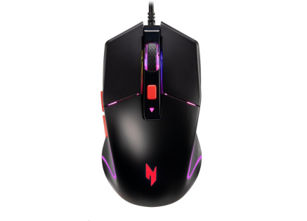 ACER drátová myš Nitro Gaming Mouse 100 (NMW100),7200dpi,6 tlačítek,125Hz,60 IPS,RGB,USB-A,Černá ACER drátová myš Nitro Gaming Mouse 100 (NMW100),7200dpi,6 tlačítek,125Hz,60 IPS,RGB,USB-A,Černá