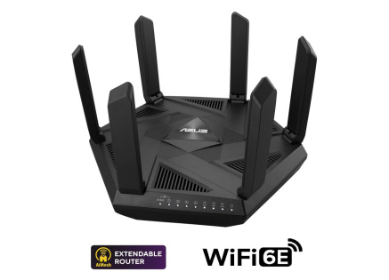 ASUS RT-AXE7800 (AXE7800) WiFi 6E Extendable Router, 2.5G port, AiMesh, 4G/5G Mobile Tethering
