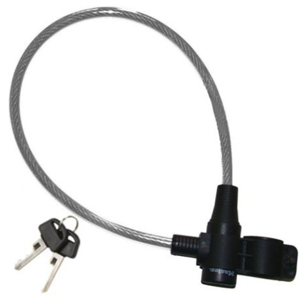 Master Lock Ocelové lanko na kolo  8269EURDPRO_65cm, průhledné