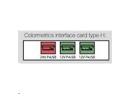 Colormetrics interface card, type-H